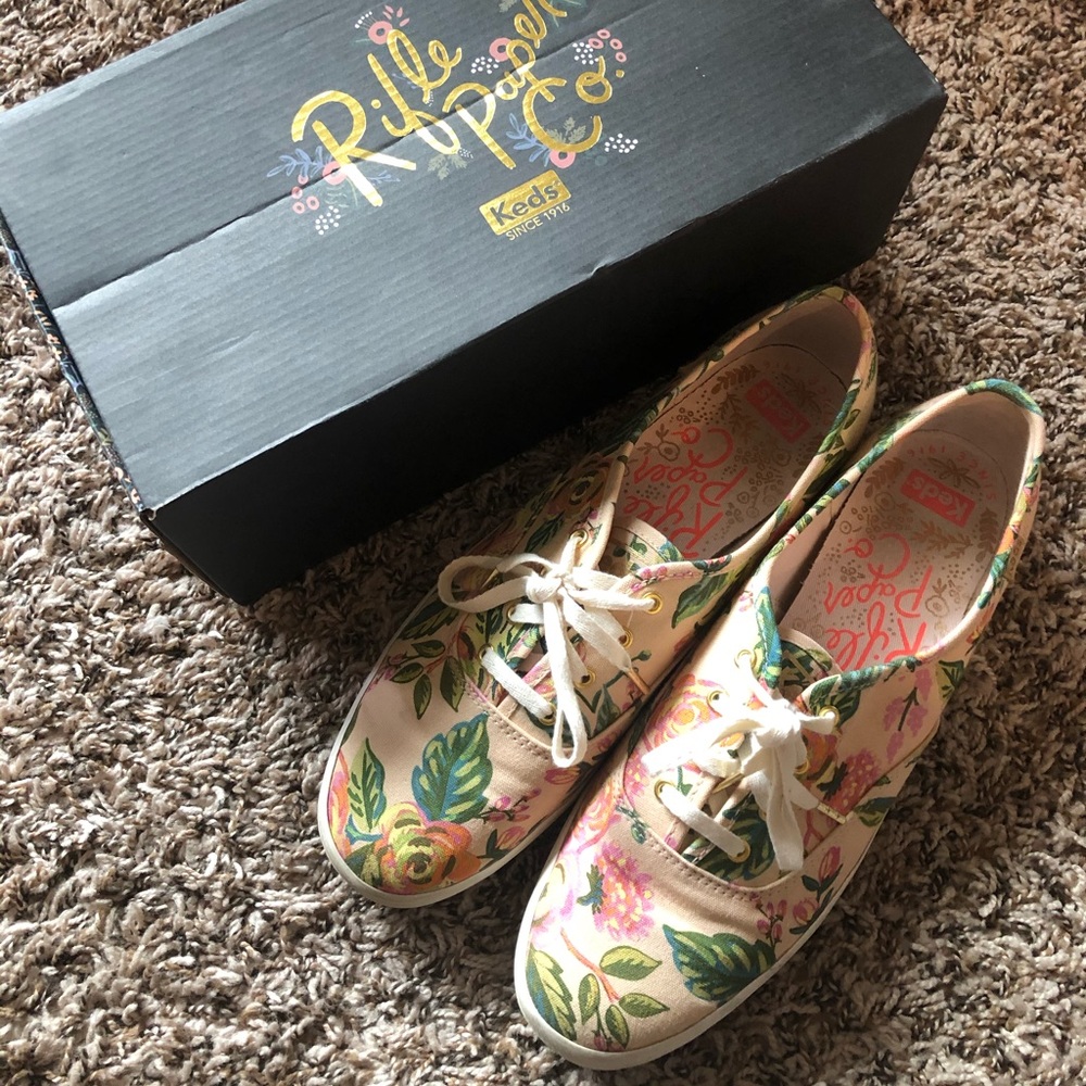 Keds x Rifle Paper Company Jardín Paris Floral Shoes 9.5